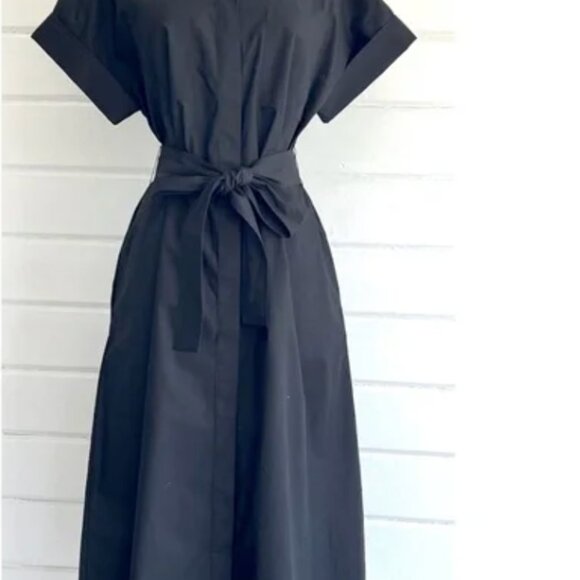 Banana Republic Poplin Shirt Dress w/ tie - Picture 2 of 6